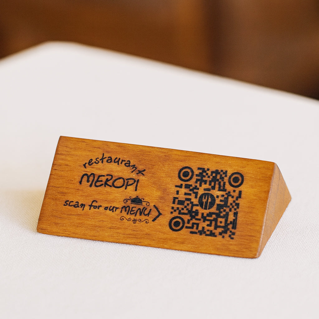 Ξύλινο λάμδα QR 12cm απο μασίφ ιρόκο — φωτογραφία 2