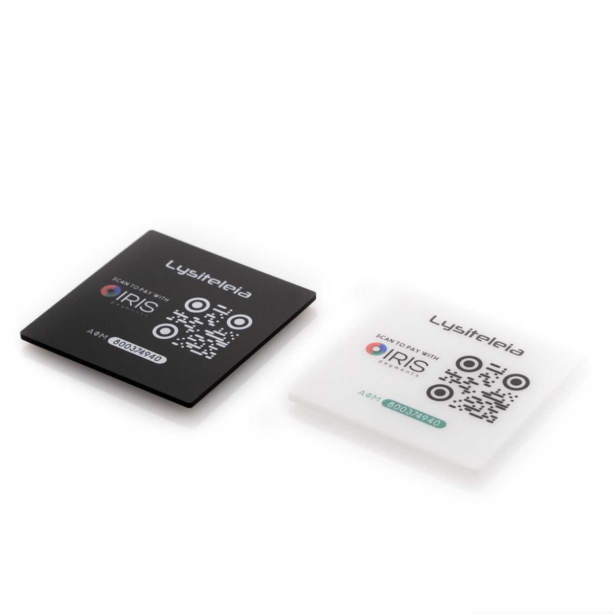 IRIS payments plexiglass Flat Edition